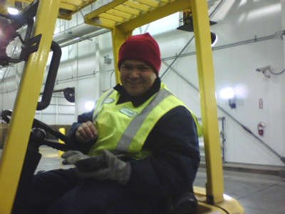Forklift Running on propane