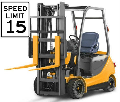 Forklift speed limit in Factory and what are the effective practice to control over speeding