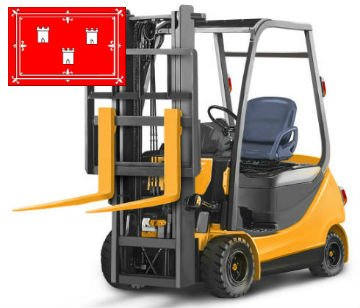 taking of forklift training in Aberdeen, Scotland, UK