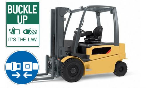 seat belt on forklift